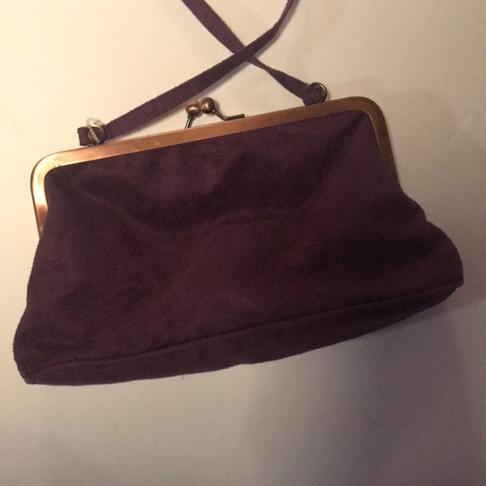 Purple Clutch vintage soft purse